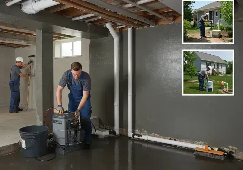 Basement Waterproofing and Flood Prevention process in New Athens, IL